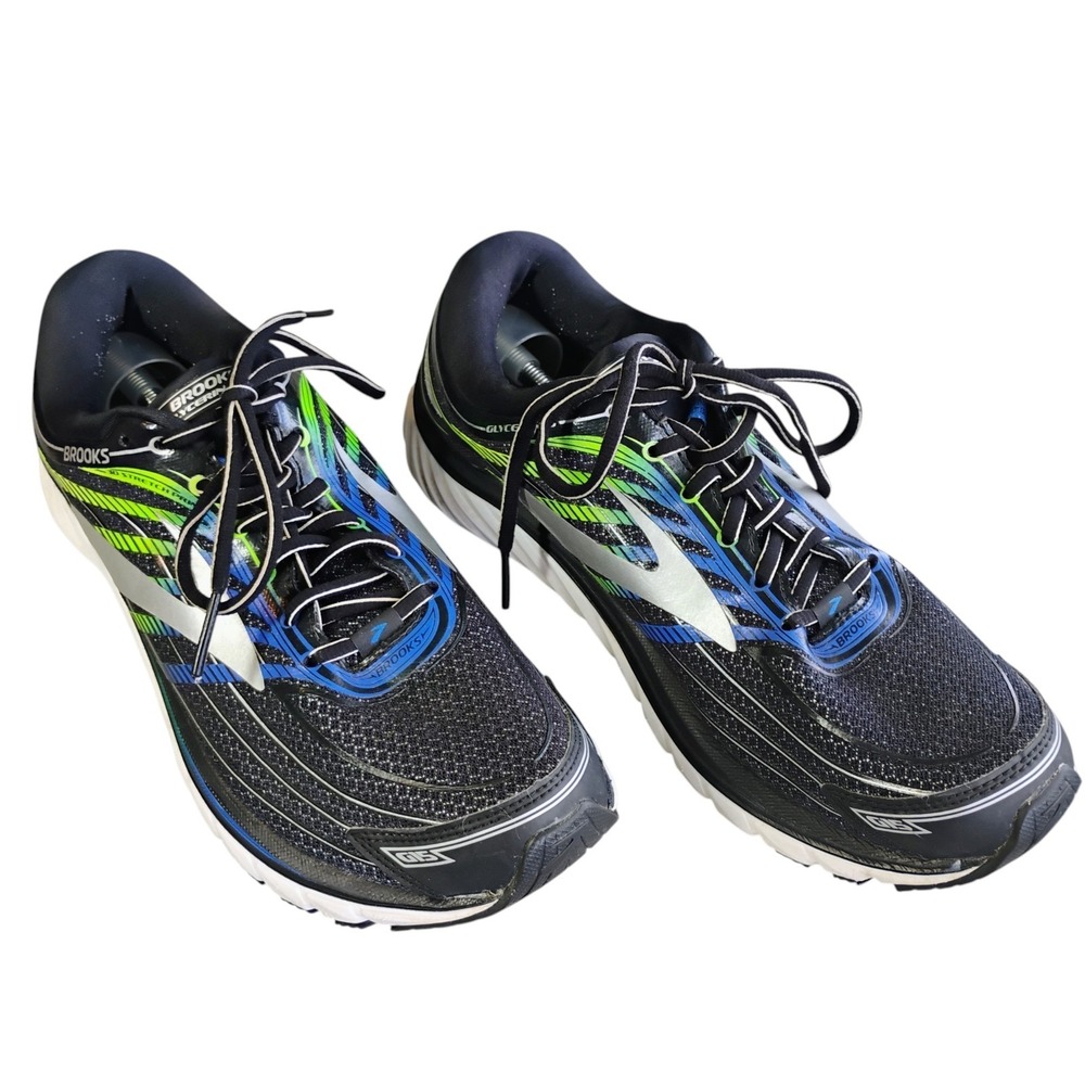 Brooks Glycerin 15 Sneakers Mens 10.5 D Black Running Shoes Athletic Casual Gym